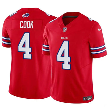 James Cook Buffalo Bills red FUSE jersey