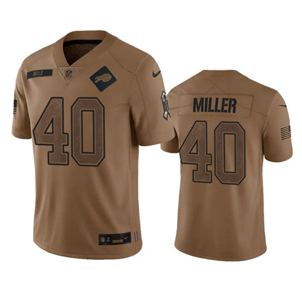 Von Miller Buffalo Bills brown Salute To Service jersey