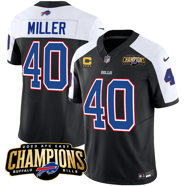 Von Miller Buffalo Bills black-white FUSE jersey