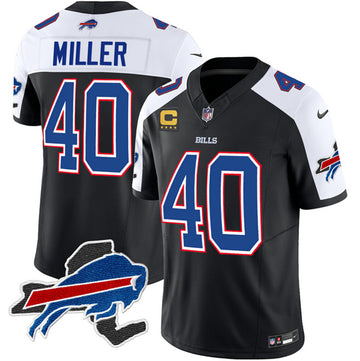 Von Miller Buffalo Bills black-white FUSE jersey