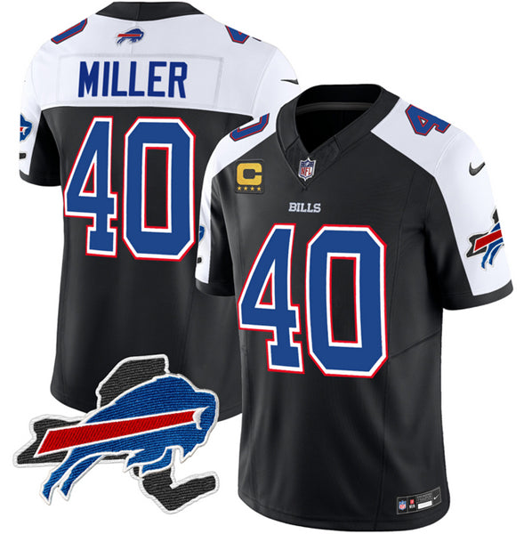 Von Miller Buffalo Bills black-white FUSE jersey