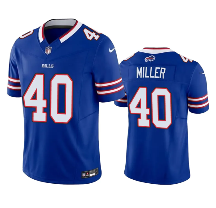 Buffalo Bills #40 Von Miller Blue 2023 FUSE Jersey
