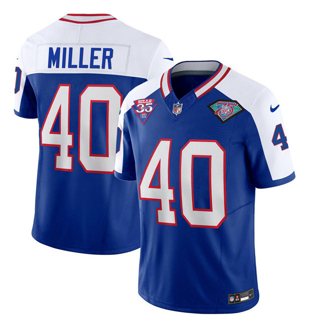 Von Miller Buffalo Bills blue-white FUSE jersey