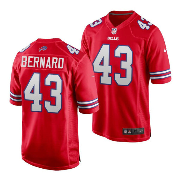 Buffalo Bills #43 Terrel Bernard Red Jersey
