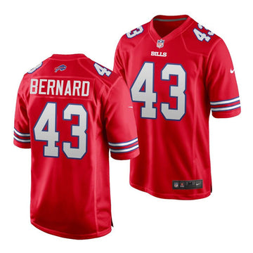 Buffalo Bills #43 Terrel Bernard Red Jersey