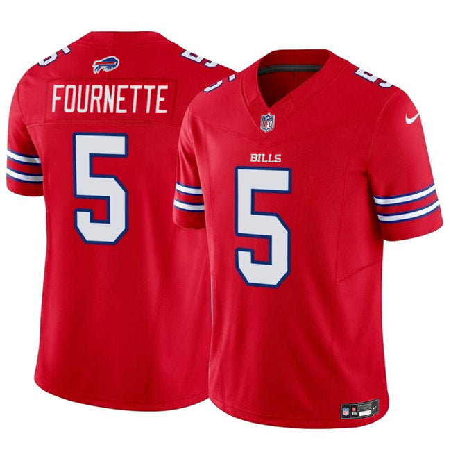 Buffalo Bills #5 Leonard Fournette Red Football Game Jersey
