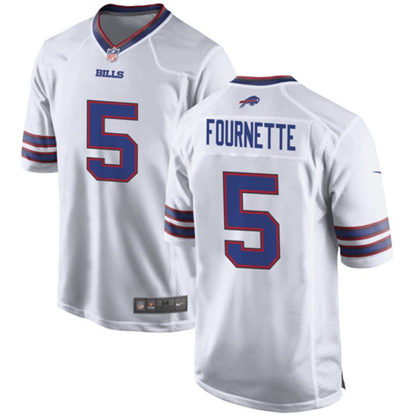 Buffalo Bills #5 Leonard Fournette White Football Game Jersey