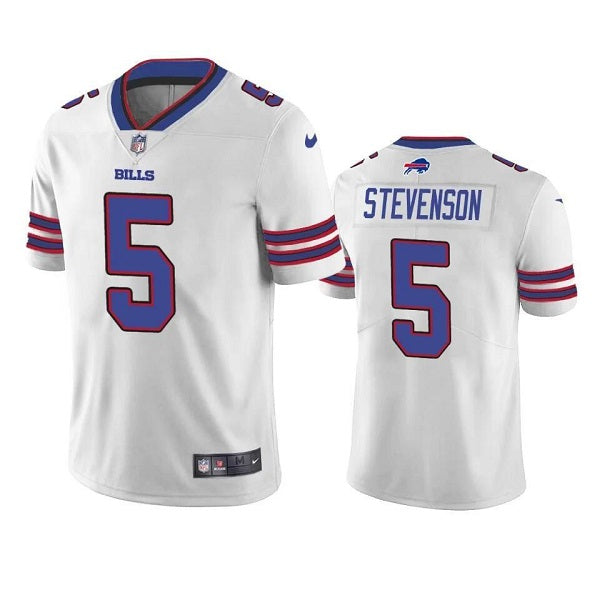 Buffalo Bills #5 Marquez Stevenson White Jersey
