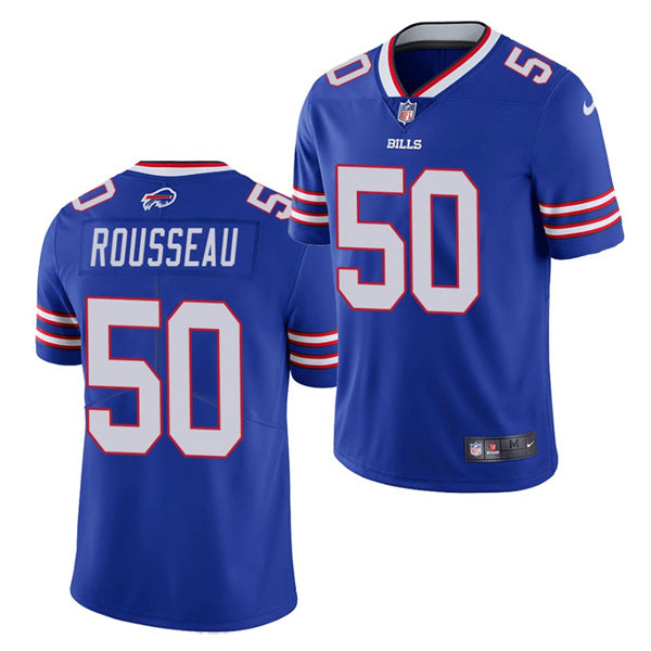 Buffalo Bills #50 Gregory Rousseau Blue 2021 Jersey
