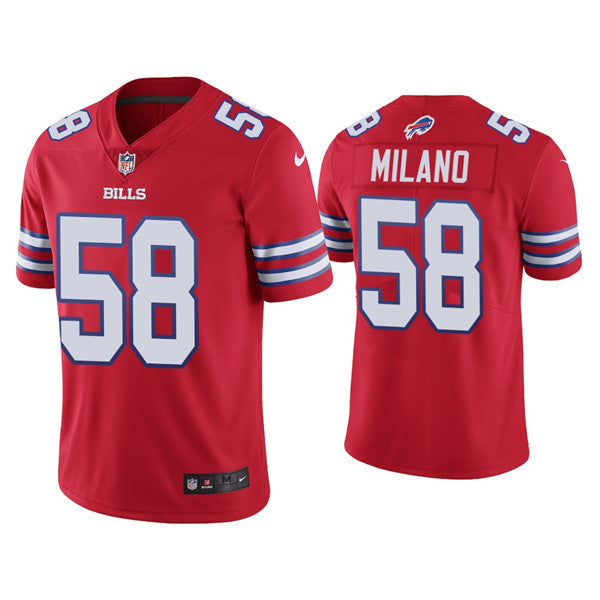 Buffalo Bills #58 Matt Milano 2022 Red Jersey