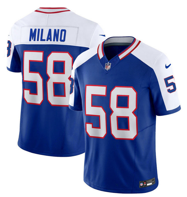 Matt Milano Buffalo Bills blue-white FUSE jersey