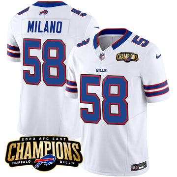 Matt Milano Buffalo Bills white FUSE jersey