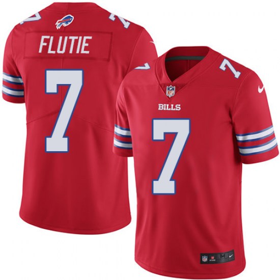 Buffalo Bills #7 Doug Flutie Red Jersey