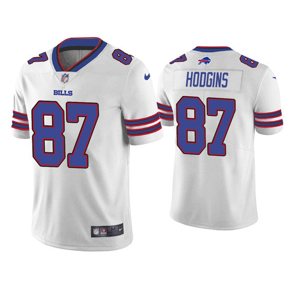 Buffalo Bills #87 Isaiah Hodgins White Jersey