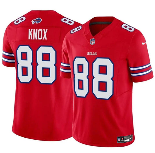 Buffalo Bills #88 Dawson Knox Red 2024 FUSE Jersey