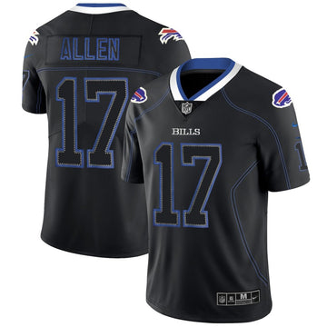 Buffalo Bills Custom Black 2018 Lights Out Color Rush Jersey