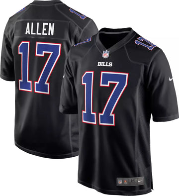 Buffalo Bills Custom Black Game Jersey