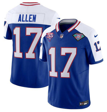 Custom Buffalo Bills blue-white FUSE jersey