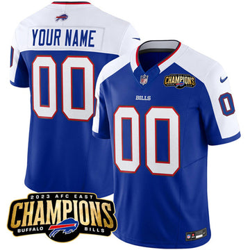 Custom Buffalo Bills blue-white FUSE jersey
