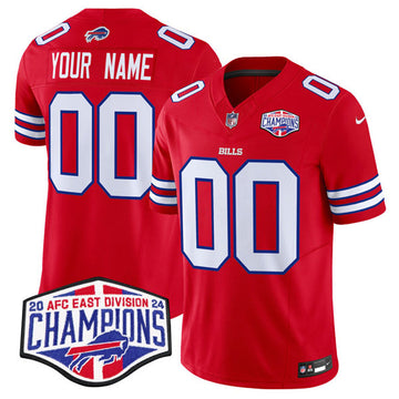 Custom Buffalo Bills red FUSE jersey