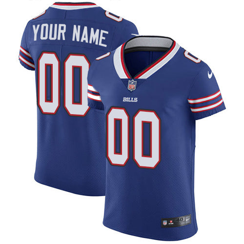 Buffalo Bills Blue Team Color Custom Elite Jersey