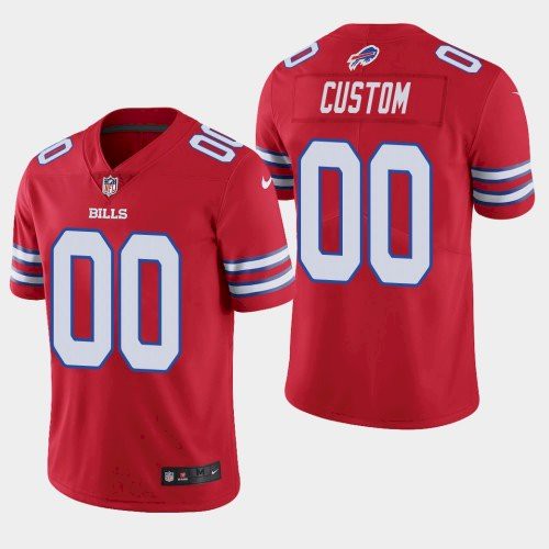 Buffalo Bills Customized Red Team Color Jersey