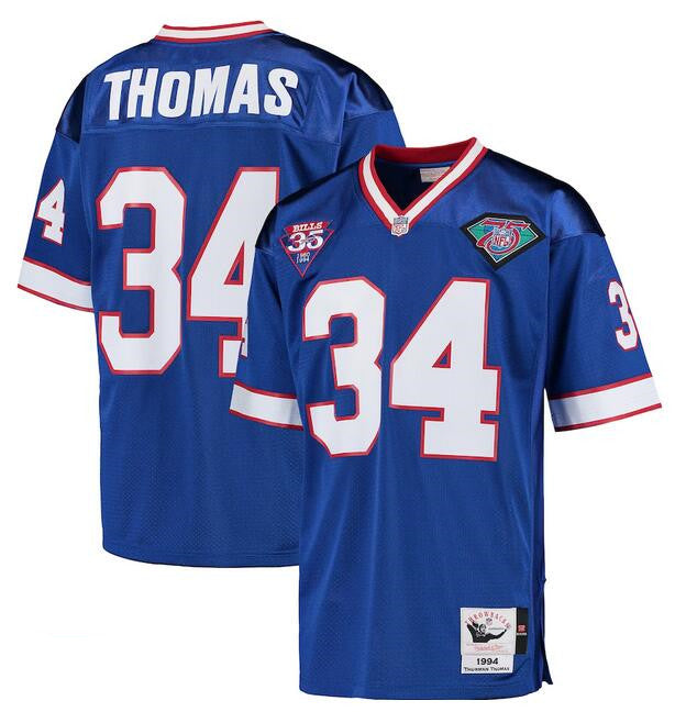 Custom Buffalo Bills royal Throwback jersey