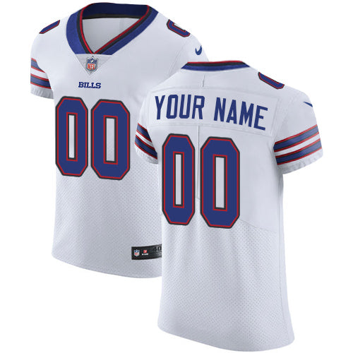 Buffalo Bills White Custom Elite Jersey
