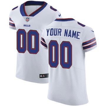 Buffalo Bills White Custom Elite Jersey