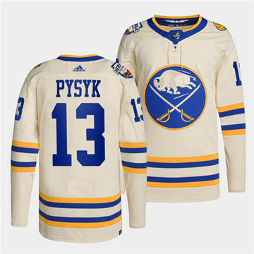 Mark Pysyk Buffalo Sabres cream Heritage jersey