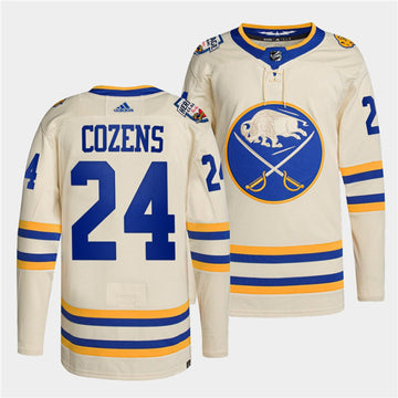 Dylan Cozens Buffalo Sabres cream Heritage jersey