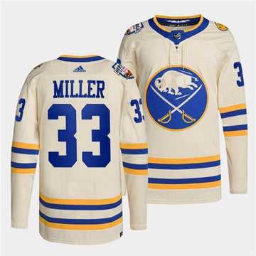 Colin Miller Buffalo Sabres cream Heritage jersey