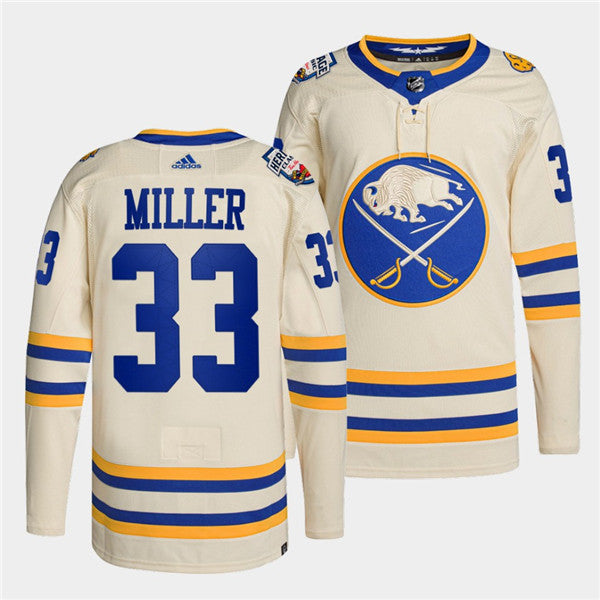Colin Miller Buffalo Sabres cream Heritage jersey