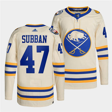Malcolm Subban Buffalo Sabres cream Heritage jersey