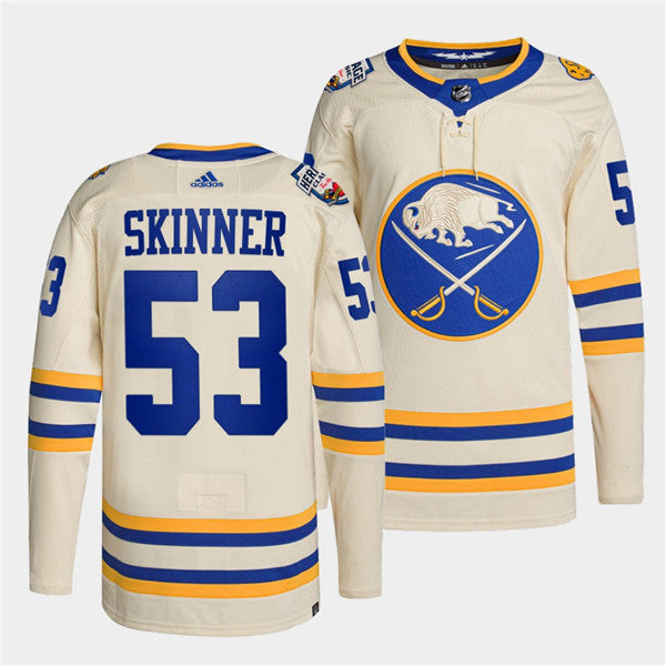 Jeff Skinner Buffalo Sabres cream Heritage jersey