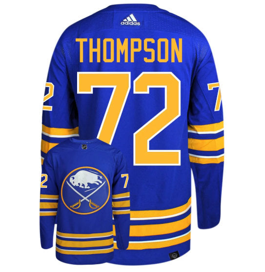 Tage Thompson Buffalo Sabres blue jersey