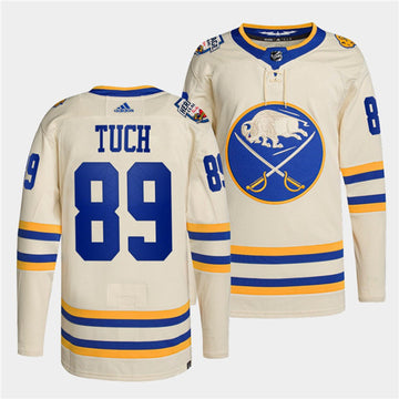 Alex Tuch Buffalo Sabres cream Heritage jersey