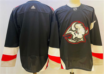 Custom Buffalo Sabres black jersey