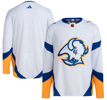 Custom Buffalo Sabres white Reverse Retro jersey