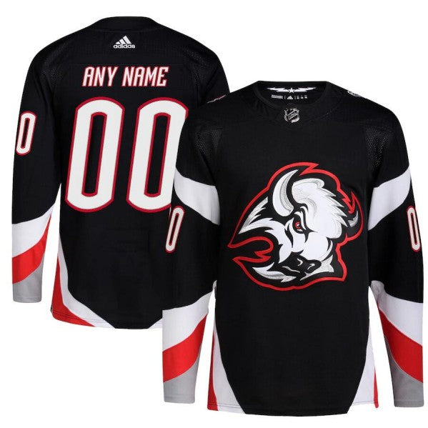 Custom Buffalo Sabres black jersey