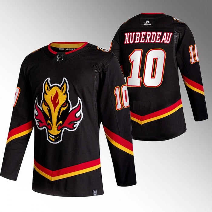 Jonathan Huberdeau Calgary Flames black Reverse Retro jersey
