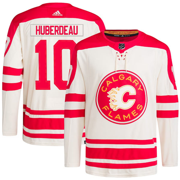 Jonathan Huberdeau Calgary Flames cream Classic jersey