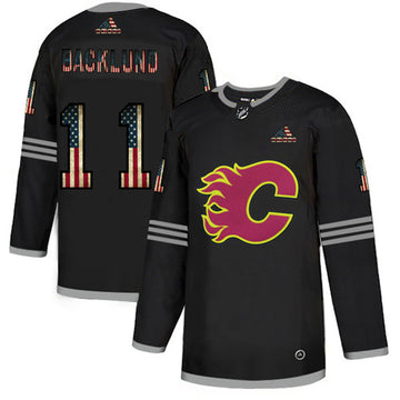 Mikael Backlund Calgary Flames grey jersey