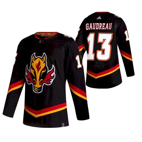 Johnny Gaudreau Calgary Flames black Reverse Retro jersey