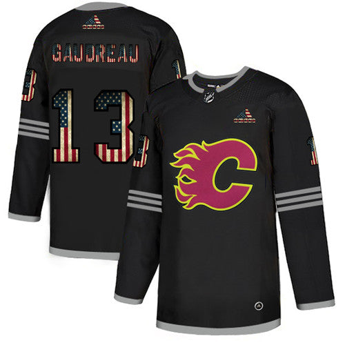 Johnny Gaudreau Calgary Flames grey jersey