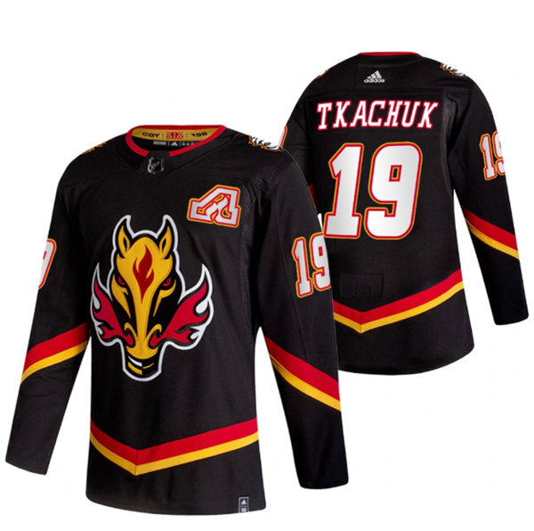 Matthew Tkachuk Calgary Flames black Reverse Retro jersey