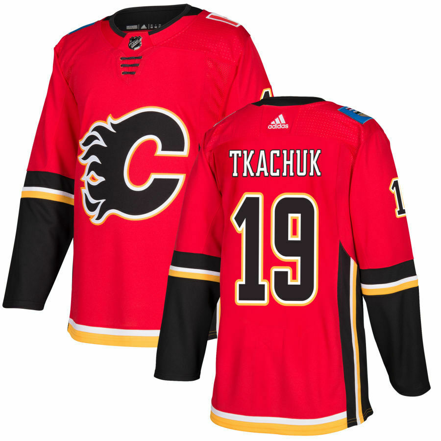 Matthew Tkachuk Calgary Flames red jersey