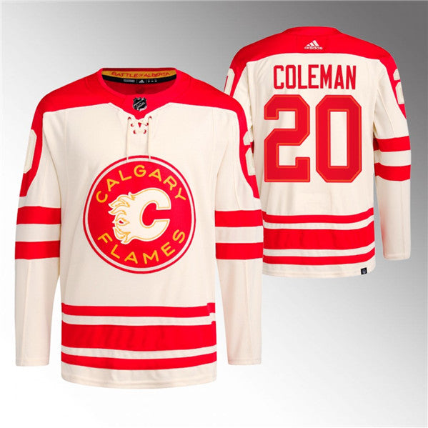 Blake Coleman Calgary Flames cream Classic jersey