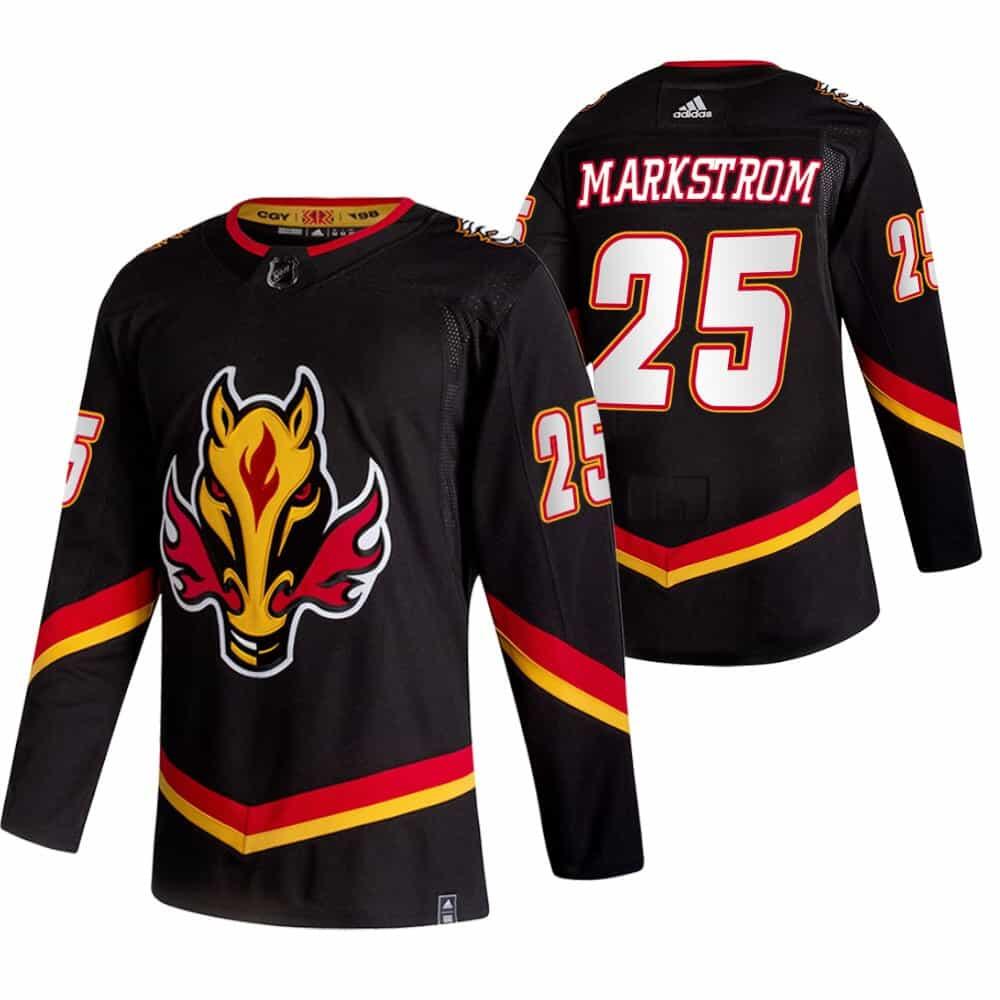 Jacob Markstrom Calgary Flames black Reverse Retro jersey