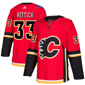 David Rittich Calgary Flames red jersey